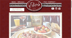 Desktop Screenshot of eliosdining.com