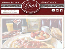 Tablet Screenshot of eliosdining.com